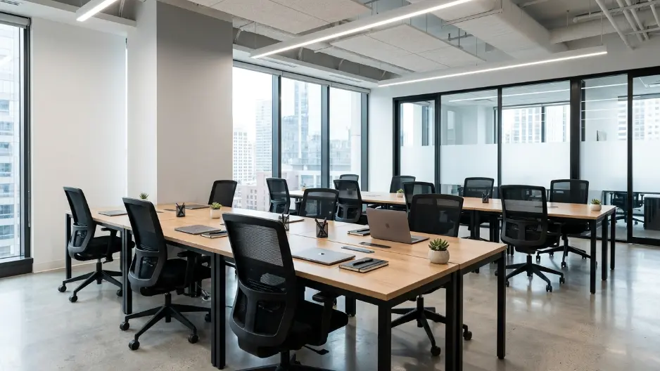 Inspirasi desain meja kantor minimalis modern untuk produktivitas ruang kerja B2B